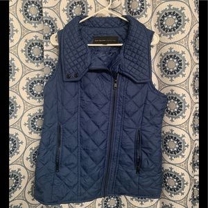 Marc New York Andrew Marc blue puffer vest.